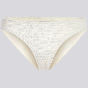 Solid & Striped Textured Smocked Stretch Bikini Bottom Brule Womens XS Ivory EUC